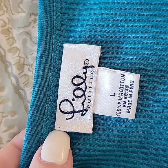LILLY PULITZER PIMA COTTON RIBBED TOP - Picture 7 of 7